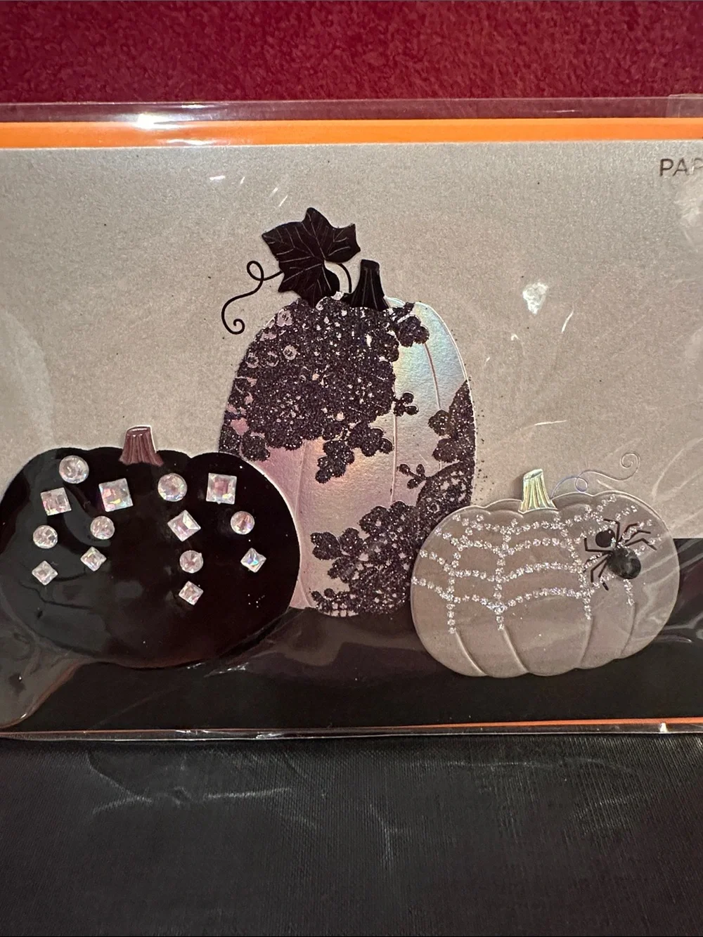 PAPYRUS Halloween Party Decorations cards set– Orange and Black